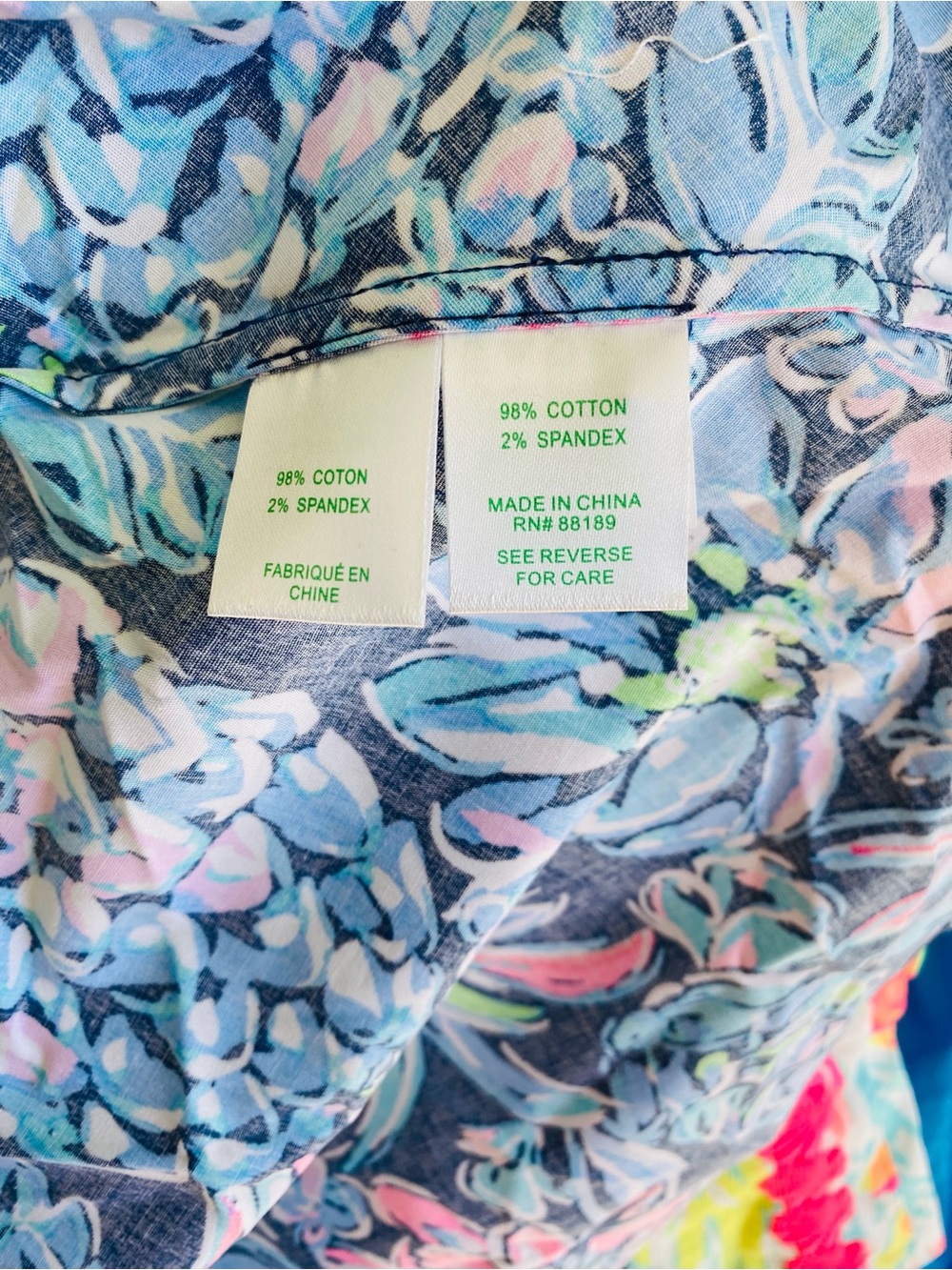 Lilly Pulitzer Mira stretch shirt dress high tide navy pineapple paradise 10 - Picture 8 of 8